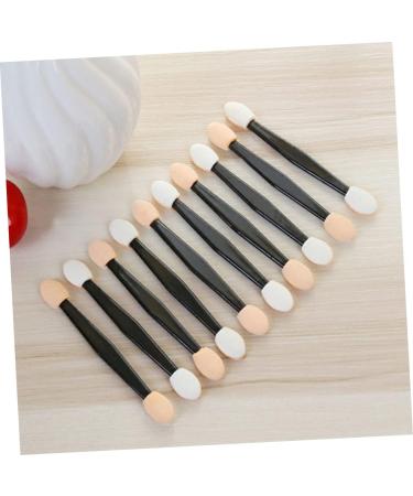 VINTORKY 50 Pcs Dual Sided Eyeshadow Brush Eye Shadow Sponge Applicator Double Sided Makeup Brush Black Size 1 Black - Buy Online on GoSupps.com