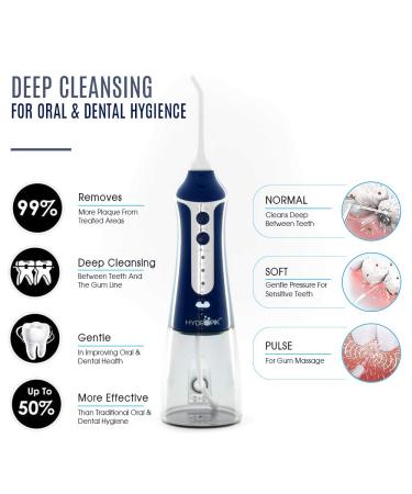 Water Flosser - Cordless Rechargeable Oral Irrigator for Travel & Home | Effective Teeth Cleaner - Buy Online on GoSupps.com