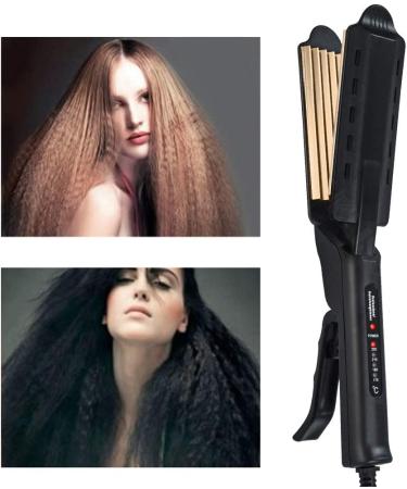 2'' Fluffy Hairstyle Hair Crimper Iron for Perfect Curls - Corrugation Hair Iron for Stylish Look - Buy Online on GoSupps.com
