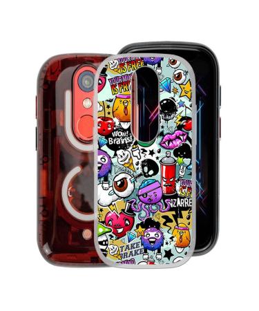 KJYFOANI Phone Case for Unihertz Jelly Star (3.00") Shockproof Bumper Soft Cover Shell Ultra-Slim Stylish X Anti-Yellowing Protection Case for Unihertz Jelly Star for Women/Girl - Graffiti