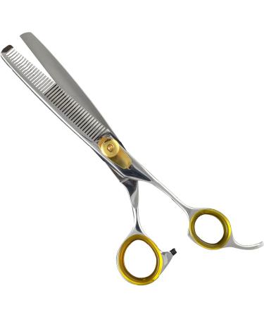 Sharf Gold Touch Pet Grooming Shear Kit - 7.5 Inch Straight & 6.5 Inch 42-Tooth Thinning Scissors - Buy Online on GoSupps.com