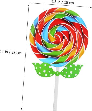 ABOOFAN 2pcs Hand Holding Prop Lollipop Wedding Decorations Ornament Christmas Decorations Candy Decorative Photo Props Large Swirl Lollipops Decorative Lollipop Prop Lollipop Decorations - Buy Online on GoSupps.com