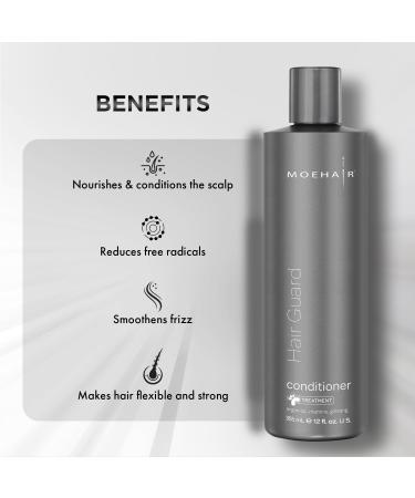 MOEHAIR Hair Guard Conditioner - Strengthen Roots Boost Follicles | Moisturizing Vitamin-E Argan Oil & Ginseng | Paraben & Sulfate Free | 12 Fl. Oz - Buy Online on GoSupps.com