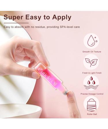 Arousar Cuticle Oil 5pcs 10ml Nail Oils Set Rollerball Applicator for Nails Natural Cuticle Care Kit Essential Oils for Nails Smoothing Nourishing and Moisturizing Sweet Peach A-Peach/ Grape/ Aloe Vera/ Lemon/ Pomegranate - Buy Online on GoSupps.com