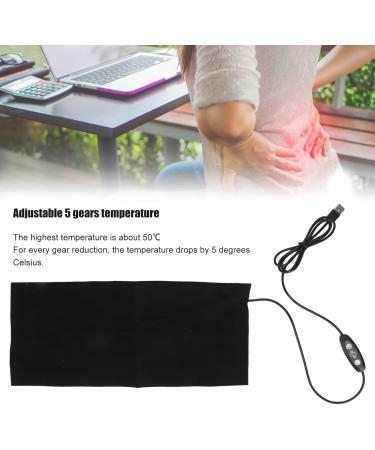 USB Heating Pillows - 9W Electric Fabric Heater with 5-Speed Vibration Massage | Adjustable Washable & Foldable for Pain Relief - Buy Online on GoSupps.com
