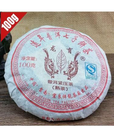 Th Pu-erh m r Long Yu G teau de th Pu-erh du Yunnan 100g Ar me vieilli Go t doux (100g) - Buy Online on GoSupps.com