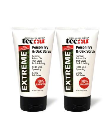 Tecnu Extreme Poison Ivy  Oak ScrubRemoves Toxin from Skin That Causes Poison Ivy and Poison Oak Rash 4-Ounce Tube (Pack of 2) - Buy Online on GoSupps.com