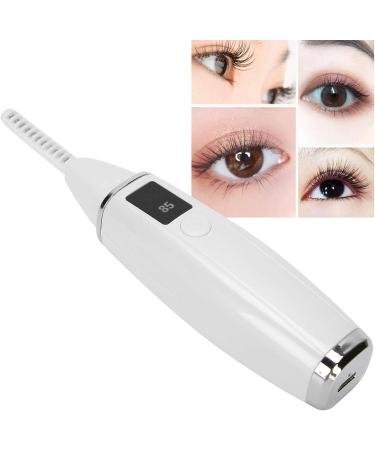Heated Eyelash Curler 2 Colors Two Gears Electric Eyelash Curler Effective Stylish Constant Temperature Control for Girls Curling Eyelashes Makeup Women(white) - Buy Online on GoSupps.com