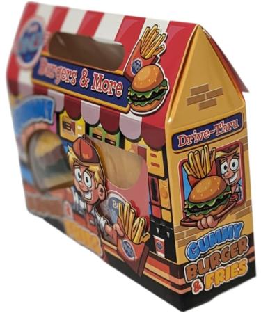 Diner Giant Gummy Burger & Fries 130g Sweet Jelly Candy Squishy Xmas Treats Delights - Buy Online on GoSupps.com
