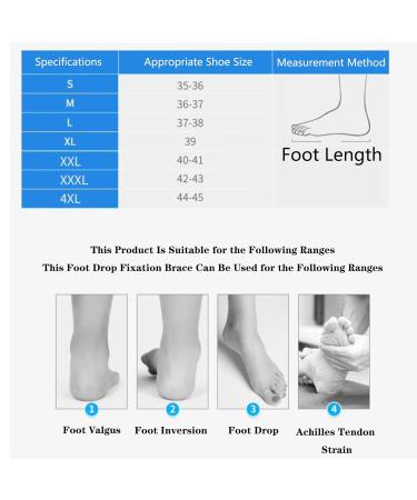 Buy SFKLYU Drop Foot Orthosis Support - Ankle Stabilizer Brace for Sprains & Tendonitis | Breathable & Portable | Ideal for Volleyball & Basketball | Right Size S - Buy Online on GoSupps.com