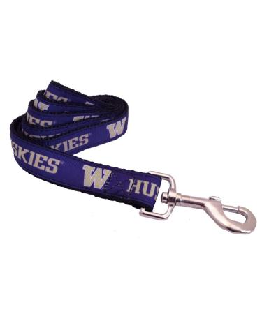 NCAA Washington Huskies Dog Leash (Team Color, Large)
