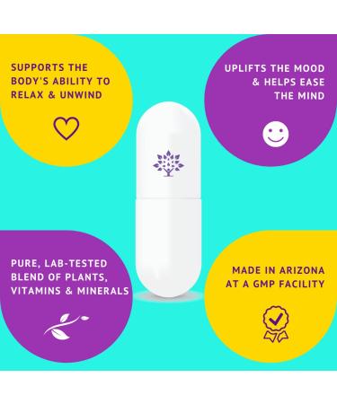 Joyful You Mood Support | Rhodiola Rosea, Ashwagandha, Gotu Kola & Vitamins | Relax Mind & Body | 30 Happy Pills by Purple Tree - Buy Online on GoSupps.com