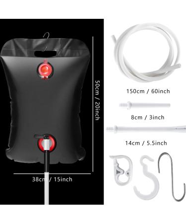 10L Super-Large Capacity Coffee Enema Bag Kit - Complete Set with Silicone Hose Reusable Tips & Flow Control for Home Use - Buy Online on GoSupps.com