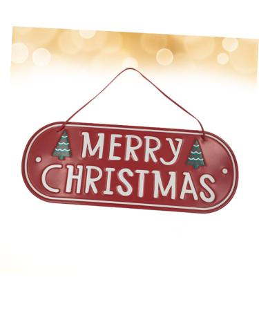 Yardenfun Ornament Christmas Hanging Decoration Christmas Door Decorations House Number Decorative Items Iron - Buy Online on GoSupps.com