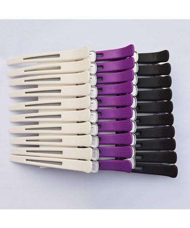 Egurs 12-Piece 11.5 cm Hairdressing Sectioning Clips - Alligator Hair Clips & Styling Accessories - Premium Hairdressing Supplies - Buy Online on GoSupps.com