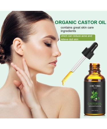 Xins-Yonha Castor Oil Hair Growth Serum for Eyelashes, Eyebrows & Nails - 30ml - Buy Online on GoSupps.com