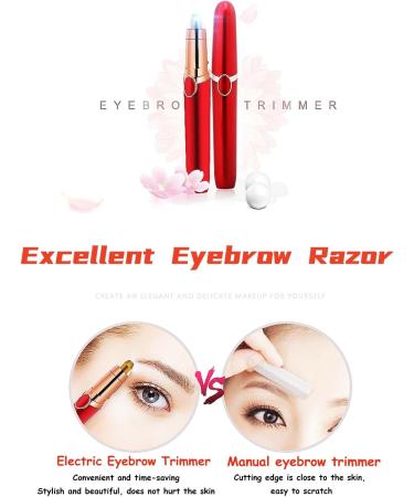 Buy Electric Eyebrow Razor - Rechargeable Hair Remover for Instant Painless Facial Hair Removal | Perfect for Women & Men - Buy Online on GoSupps.com