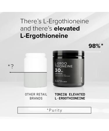 Ergothioneine with Clinically Studied MitoPrime - High Potency 30mg with 98% Purity - Fermentation-Based L Ergothioneine Supplement - Longevity and Immune Support - Third-Party Tested 90 Capsules 90 Count (Pack of 1) - Buy Online on GoSupps.com