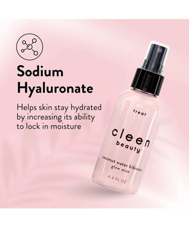 Cleen Beauty Coconut Water Hibiscus Glow Mist - Hydrating Facial Mist with Hibiscus Extract | Paraben-Free Coconut Water Spray (4.4 Fl Oz) - Buy Online on GoSupps.com