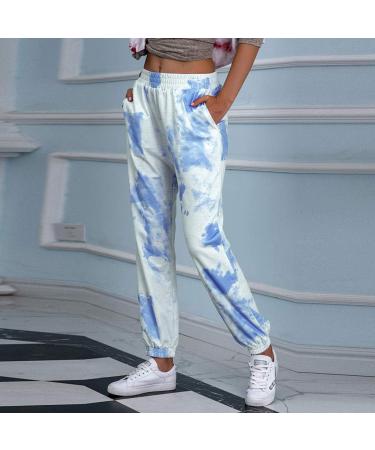 KAQI Tie Dye Jogger Girls 2020 Winter Sweatpants | Comfy Cotton Trousers with Pockets - Buy Online on GoSupps.com