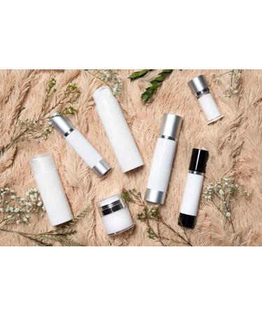 Luxe Airless Bottle 15 ML - Frosted & Glossy Black for Optimal Product Preservation | International Shipping Available - Buy Online on GoSupps.com