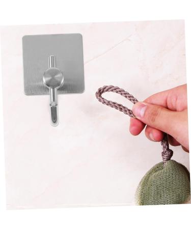 4pcs Hook Clothes Wall Hangers Key Hangers Hanging Coat Rack Office Towel Rack Heavy 5x4.5x8cm Silver - Buy Online on GoSupps.com