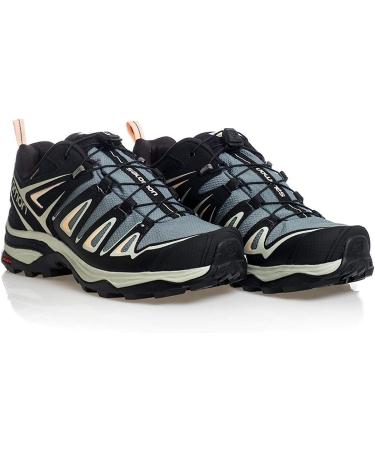 Salomon Women's X Ultra 3 Gore-Tex Hiking Shoes - Balsam Green/Mineral Gray/Bellini - Size 10.5 - Buy Online on GoSupps.com