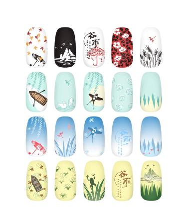 KADS Nail Art Stamping Plate CN018 - Spring Dragon Frog Duck Designs for Creative Nail Decoration - Buy Online on GoSupps.com