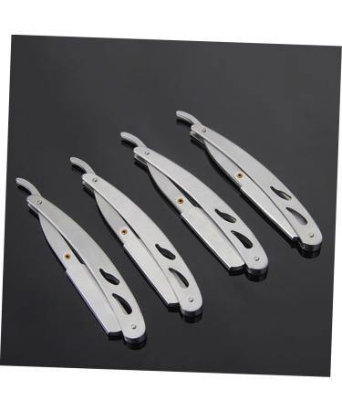 Zerodeko Vintage Razor Holder Set - 4 Premium Stainless Steel Holders for Men | Classic Old-Fashioned Design - Buy Online on GoSupps.com