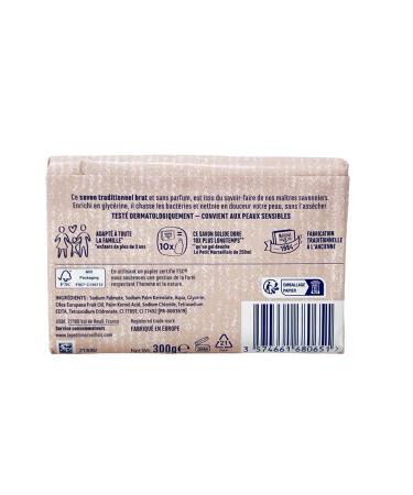 Le Petit Marseillais Savon Brut - Unscented French Marseille Soap Bar 10.5 oz - Buy Online on GoSupps.com