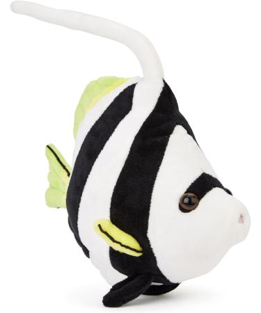Zappi Co Plush White Striped Angel Fish Toy - 20cm Safari Animals Collection for Kids - Buy Online on GoSupps.com