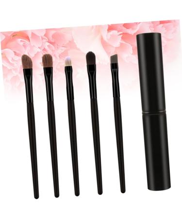 FOMIYES 5pcs Eyeshadow Brush Kit Horsehair Brush Eyeshadow Brush with Case Eye Shadow Brush Makeup Brush Size 1 Black - Buy Online on GoSupps.com