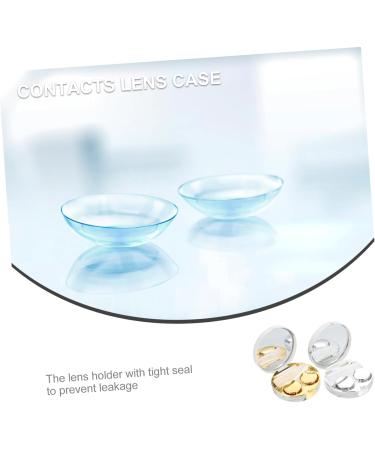 Solustrie Double Box Glasses Case for Contact Lenses | Dustproof Lens Housing & Mirror - Perfect for Travel & Cosmetics - Buy Online on GoSupps.com
