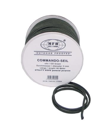 MFH 27505C 60 meter rope made of polypropylene (olive/ 9 mm) olive 9 mm