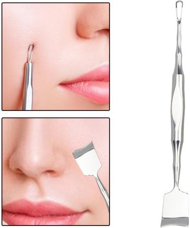 GaotKeut Facial Pore Cleaner Spade Pore Prep Tool Stainless Steel Facial Pore Spade Remover Stick Removal  - Buy Online on GoSupps.com