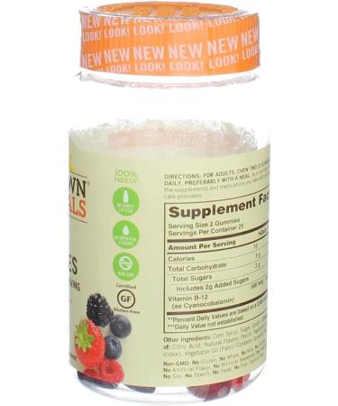 Sundown Naturals B12 Gummies | Raspberry Mixed Berry & Orange Flavored | 500 mcg | 50 Gummies - Buy Online on GoSupps.com
