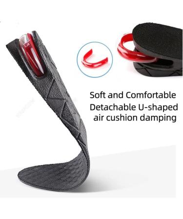 Height Increase Insoles - 4-Layer 3 Inch Air Cushion Shoe Inserts for Men & Women | Elevate Your Height Comfortably - Buy Online on GoSupps.com