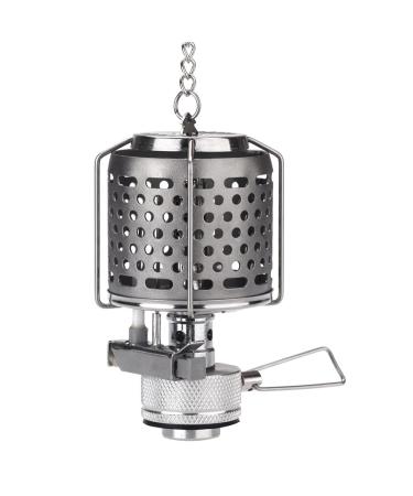 Mini Portable Camping Lantern Gas Light Tent Lamp Torch Hanging Metal Lamp-chimney Butane 80LUX