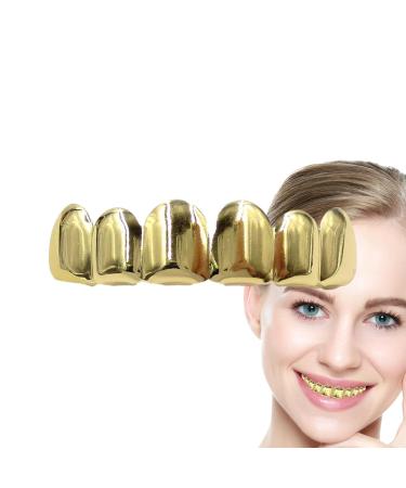 Buy Hitrod Gilded Hip-Hop Tooth Grillz - Gold-Plated Grillz Caps for Cosplay & Party | Unique Christmas Gifts - Buy Online on GoSupps.com