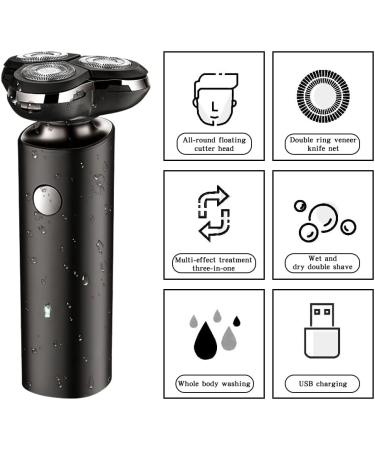 Buy 3 in 1 Electric Razor for Men - Waterproof Fast Charging Shaver & Trimmer - Portable Wet/Dry Use - Buy Online on GoSupps.com