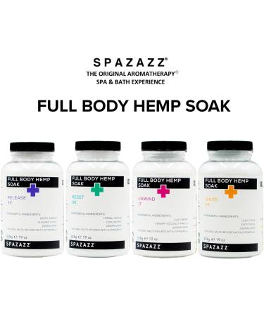 Spazazz Full Body Hemp Soak 1000mg - Aromatherapy Bath Salts for Spa & Hot Tub - 538g/19oz - Buy Online on GoSupps.com