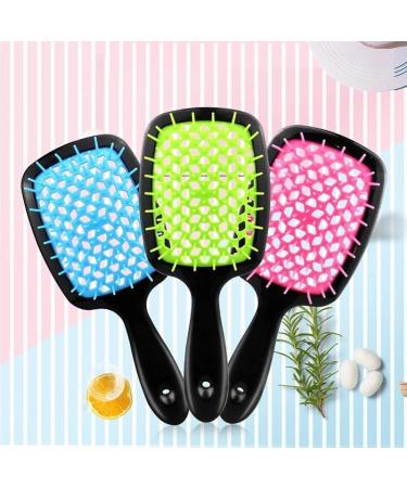 Comb Women's Scalp Massage Comb Hair Brush Women's Hollowed Out Home Salon Hair Styling Tool Comb Wide Tooth Comb (Color : Rose red-white) - Buy Online on GoSupps.com