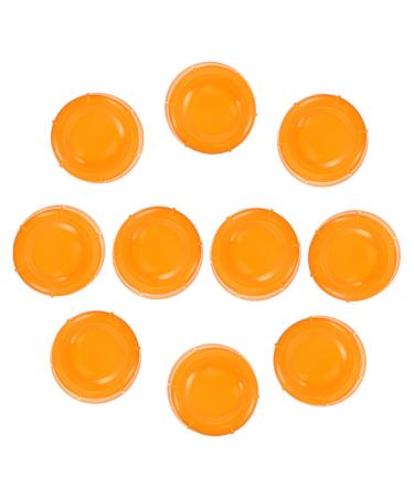 BESTonZON 10pcs Baby Bottle Seal Cap Gift Tags Christmas 43mm Diameter Bottle Lids Girl Replacement Bottle Caps Small Kit Supply Travel Feeding Bottle Infant Products Food Grade Pp Orange 4.3x4.3x1.5cm