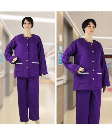 Daily Wear Patient Care Clothing for Disabled & Elderly - Velvet Filled Easy to Wear Purple - Ideal for Home & Hospital Care (Large - Buy Online on GoSupps.com