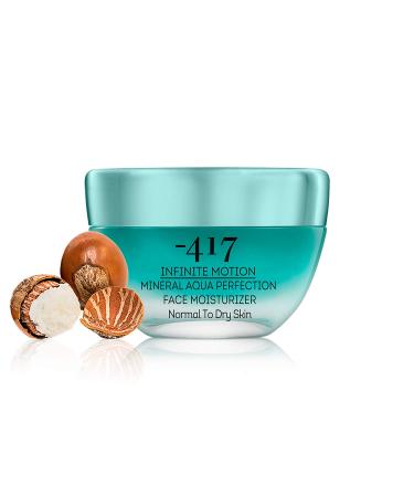 417 Dead Sea Cosmetics Mineral Aqua Face Moisturizer - Hydrating Cream with Jojoba Oil & Shea Butter - 1.7 oz for Nourished Skin - Buy Online on GoSupps.com