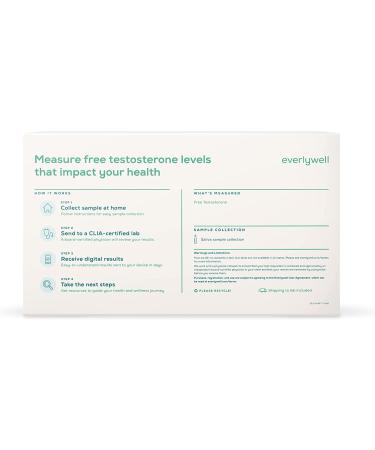 Everlywell Testosterone Test - at-Home Collection Kit - Accurate Results from a CLIA-Certified Lab Within Days - Ages 18+ - Buy Online on GoSupps.com