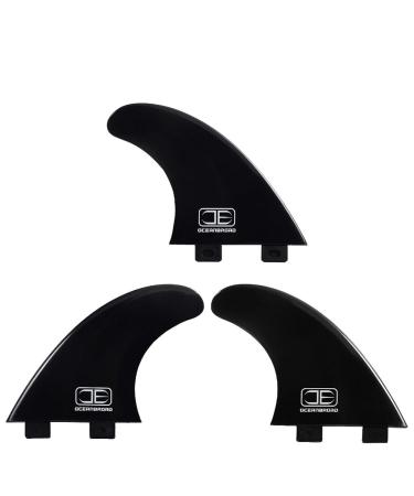 OCEANBROAD Surfboard Fin Thruster 3 Fins for FCS-Based Fin Box with Screws Wax Comb Key