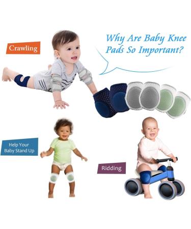 Adjustable Baby Knee Pads for Crawling - Toddler Protector (3 Pairs) - Buy Online on GoSupps.com