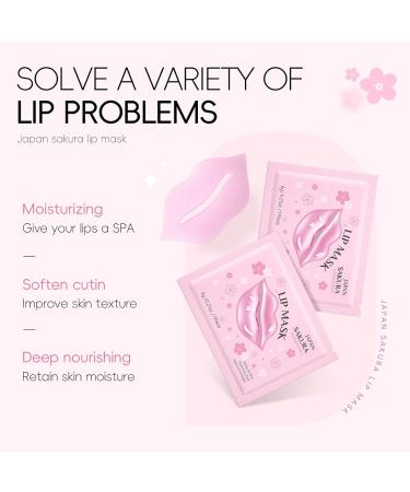 Cherry Blossom Lip Care Kit Lip Balm Sheet Mask & Tube Mask Set for Women & Girls Intensely Hydrating Moisturizing Repairing Dry Chapped Dark Lips & Reducing Lip Lines Day/Night Lip Treatment - Buy Online on GoSupps.com