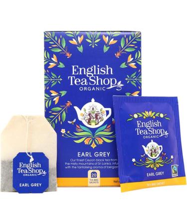  English Tea Shop English Tea Shop Earl Grey Pack of 3 Organic and Fair Trade Paper Tea Bags - Buy Online on GoSupps.com